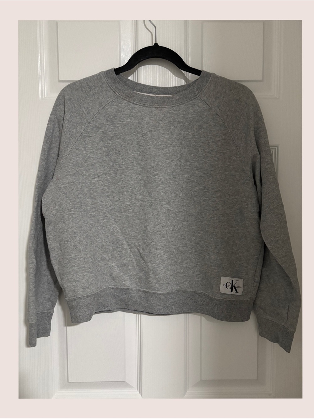 Calvin Klein Jeans Light Gray Crewneck Pullover Sweatshirt